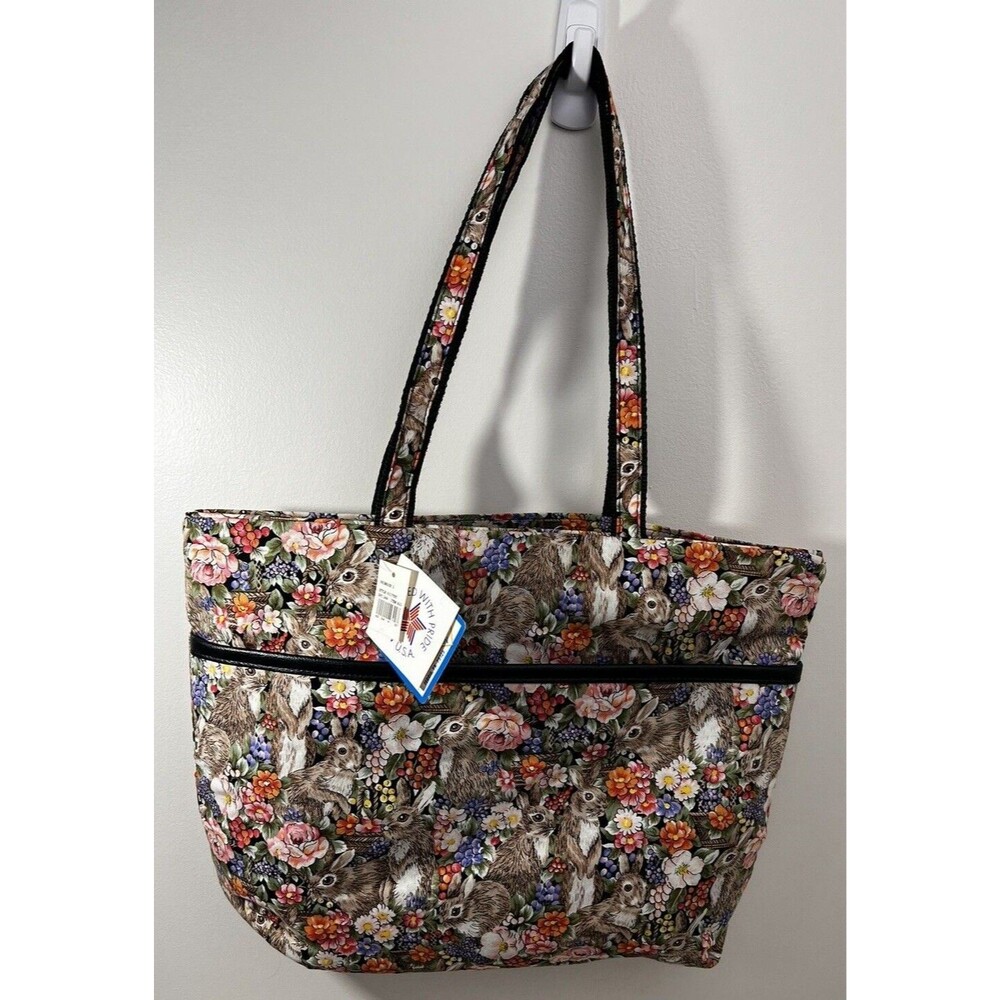 Tote Bag Cooler Reusable with Zipper '111 Main' Made in USA New-Like Condition
